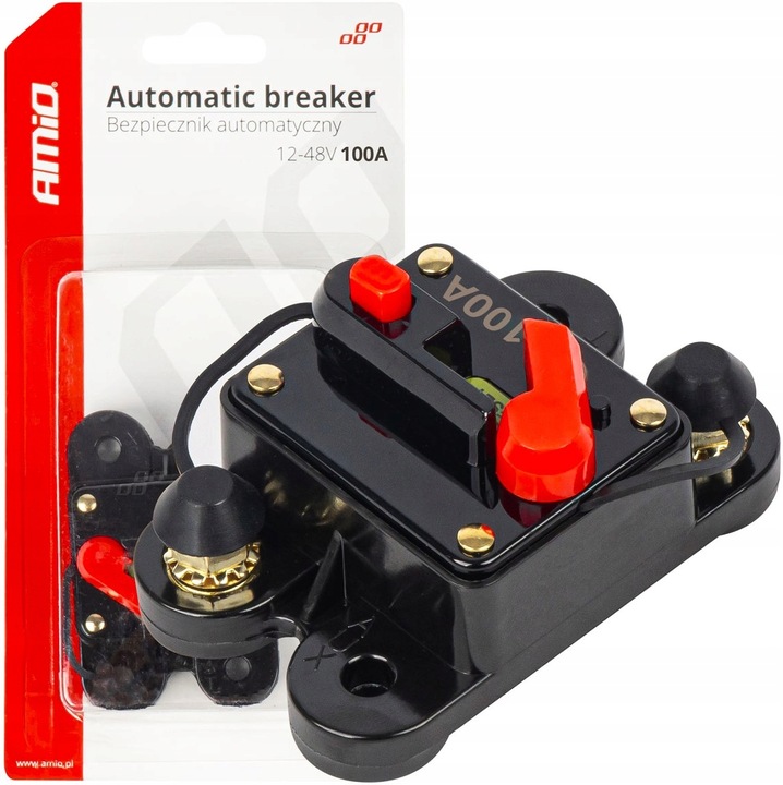 BEZPIECZNIK SAMOCHODOWY AUTOMATYCZNY 12V 24V 48V 100A