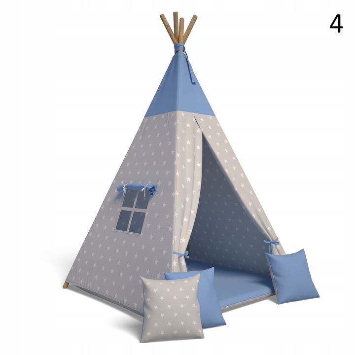 Namiot TiPi Wigwam + 3 szt poduszka + mata