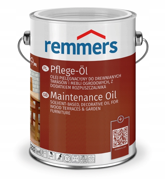 REMMERS Pflege Olej do drewna, tarasu KOLORY 2,5L