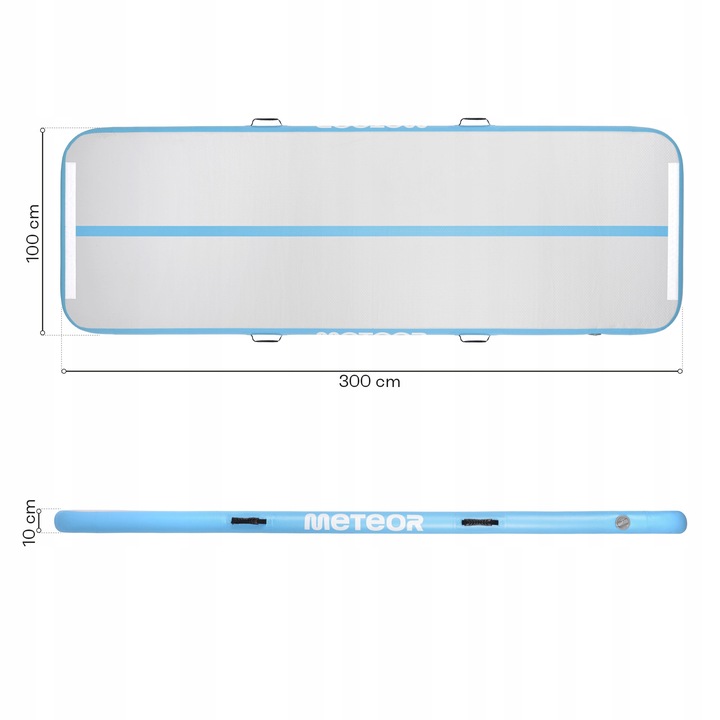 NADMUCHIWANA ŚCIEŻKA AKROBATYCZNA MATA GIMNASTYCZNA AIRTRACK METEOR