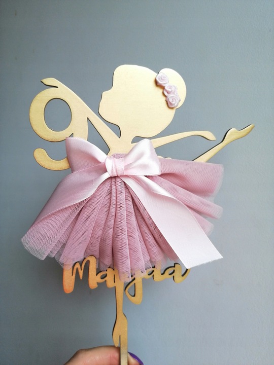 Topper Baletnica z cyfrą, urodziny
