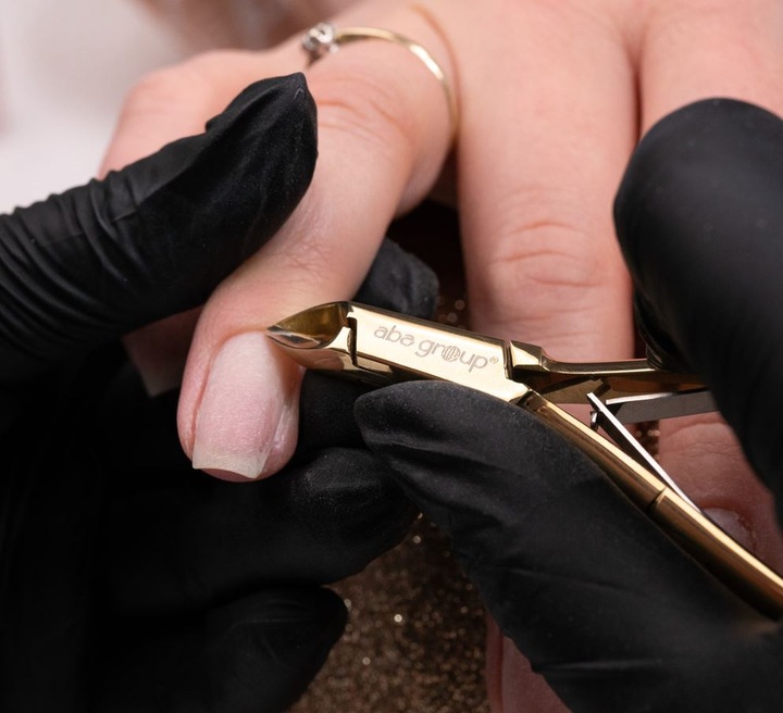 Cążki do skórek dwusprężynowe złote 5mm Ostre PREMIUM Aba Group 1127