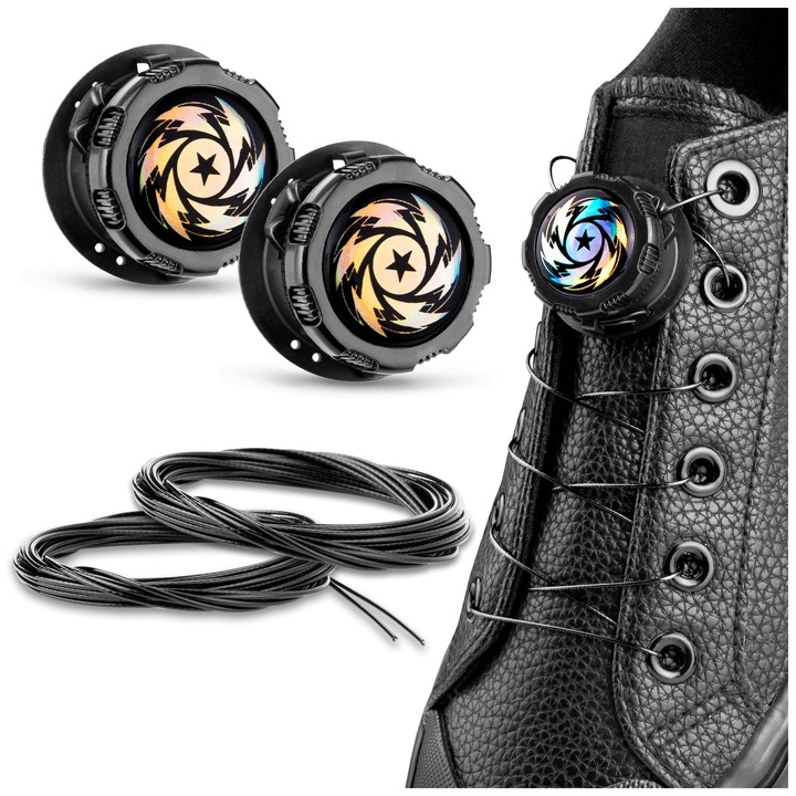 Automatyczne sznurówki linki BEZ WIĄZANIA z obrotowym systemem BOA