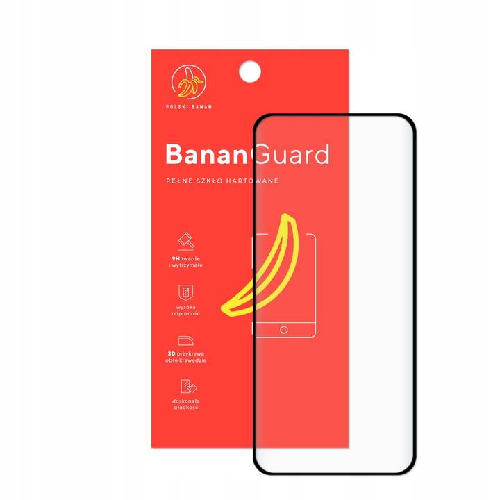 Szkło hartowane 5D BananGuard pełne do Motorola Edge 50 Pro