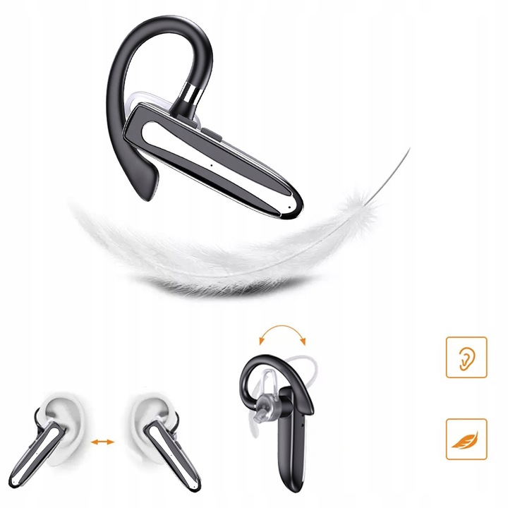 SŁUCHAWKA BLUETOOTH DO ROZMÓW BEZPRZEWODOWA DO UCHA DLA KIEROWCÓW ZESTAW