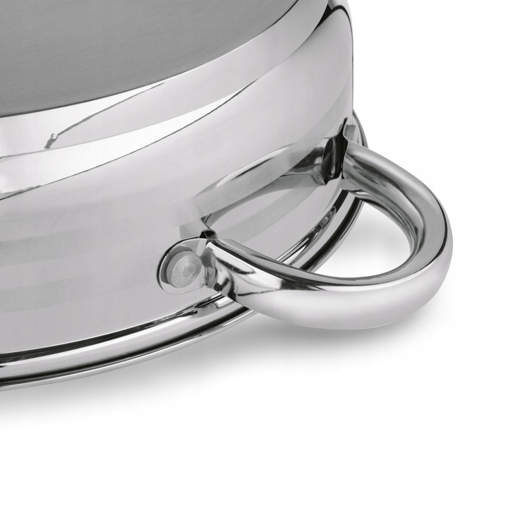 Zestaw GARNKÓW Indukcja PATELNIA Głęboka STAL Konighoffer Bari Silver