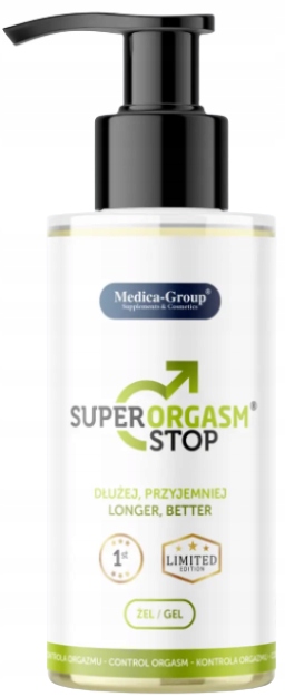 SUPER ORGASM STOP żel na opóźnienie wytrysku dla mężczyzn 150 ml