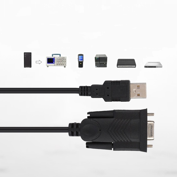 KABEL KONWERTER ADAPTER USB NA RS232 1,5M