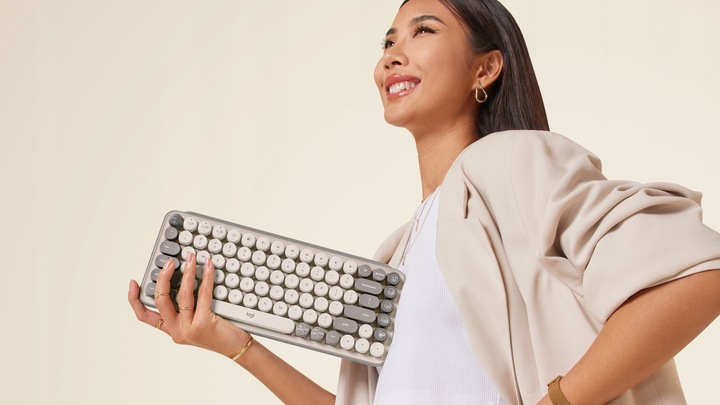 Bezprzewodowa Klawiatura mechaniczna Logitech POP Keys Bluetooth / USB Bolt