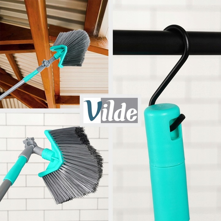 Miotła TRÓJKATNA szczotka teleskopowa narożna do pajęczyn kurzu