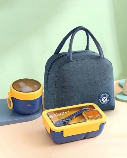 TERMOS OBIADOWY NA ZUPE DRUGIE DANIE SZTUĆCE LUNCHBOX + TORBA 6W1