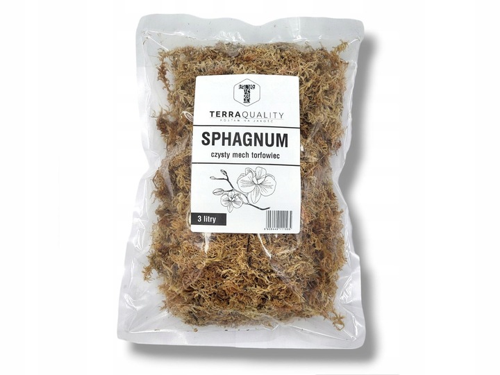 Mech torfowiec Sphagnum Spagmoss gotowy do użycia 3L TerraQuality