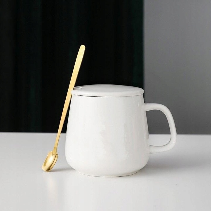 Kubek ceramiczny DO HERBATY Podgrzewacz USB Łyżka PREZENT Kubek Świąteczny