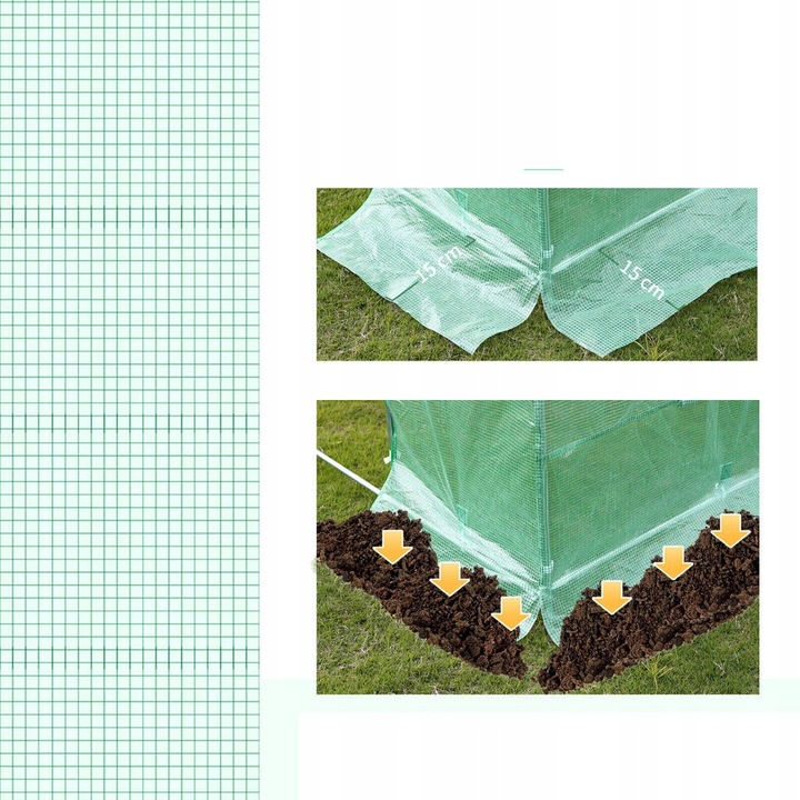 TUNEL FOLIOWY SZKLARNIA 3x6m FOLIA OGRODOWA 18m2 Mocny UV-4 Warzywa Owoce