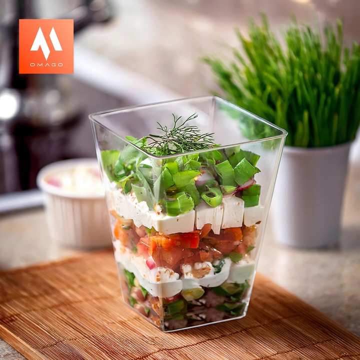 PUCHARKI do DESERÓW POJEMNIK NA ŻYWNOŚĆ na DESERY na DESERKI 24szt 150ml