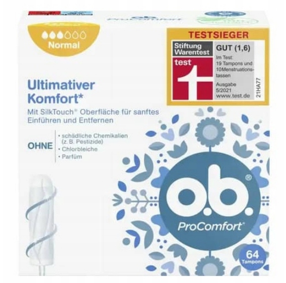 O.B. ProComfort Normal Tampony 64 sztuki