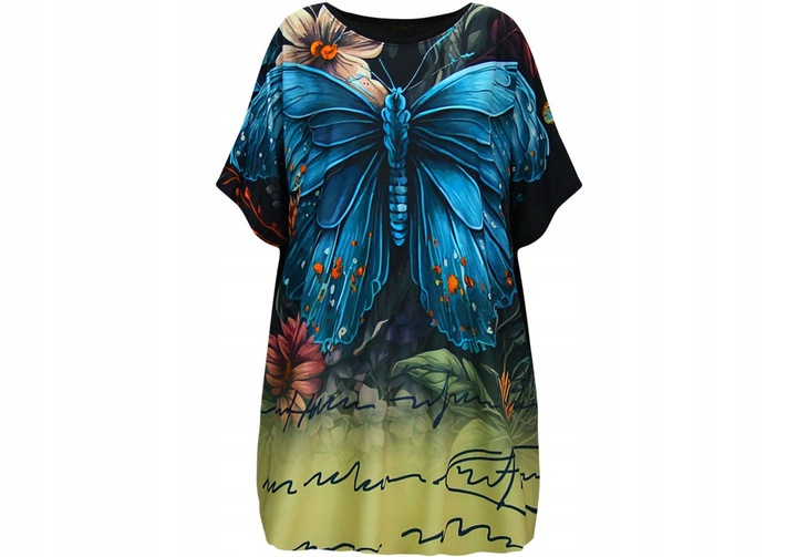 Kobieca bluzka z uroczym nadrukiem 50/52 5XL/6XL