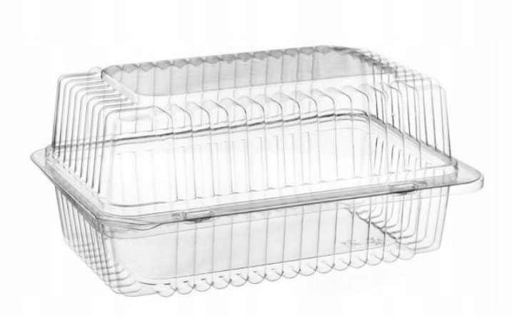 50x Pudełka cukiernicze 1,75 L pojemniki plastikowe na Ciasto Tort