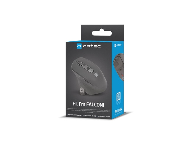 MYSZ BEZPRZEWODOWA Natec Falcon 3200DPI BLUETOOTH + podkładka 800x400 mm