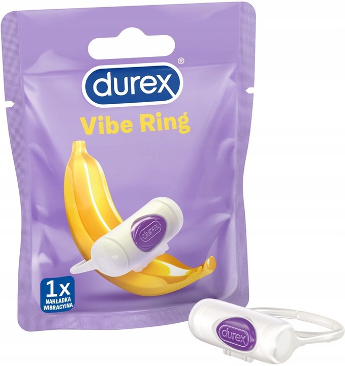Durex Vibe Ring Nakładka wibracyjna Pierścień Stymulujący Wzmacnia Orgazm