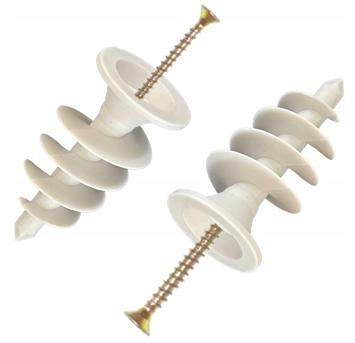 KOŁEK ŚLIMAK STYROPIAN 50MM 100 WZMOCNIONY + WKRĘTY + BIT