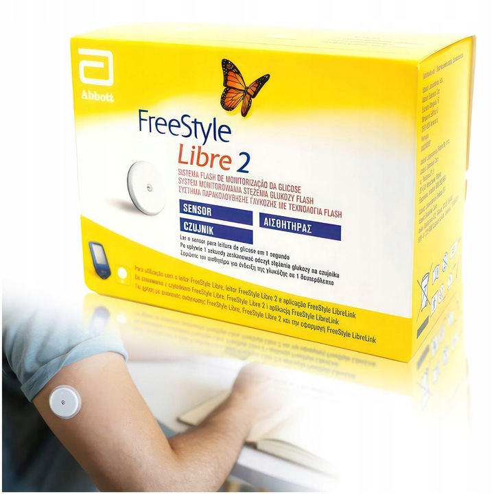 Freestyle Libre 2 Sensor do Pomiaru Glukozy CGM z Funkcją Alarmów