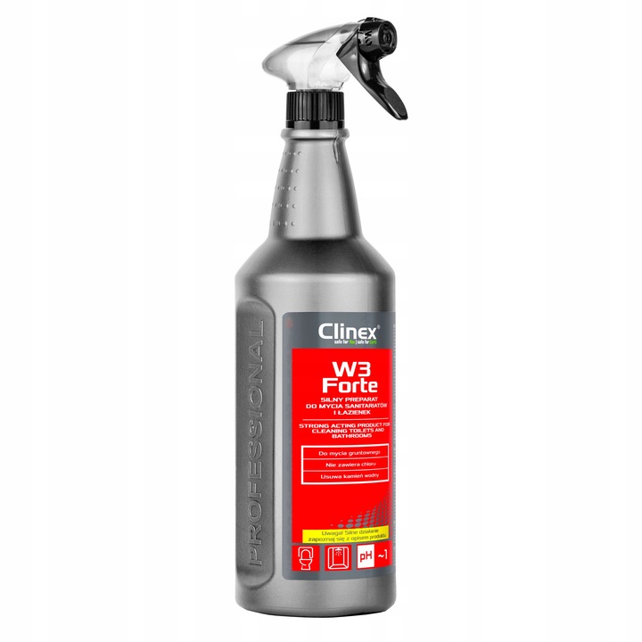 CLINEX W3 FORTE, Gruntowne mycie łazienki 1L