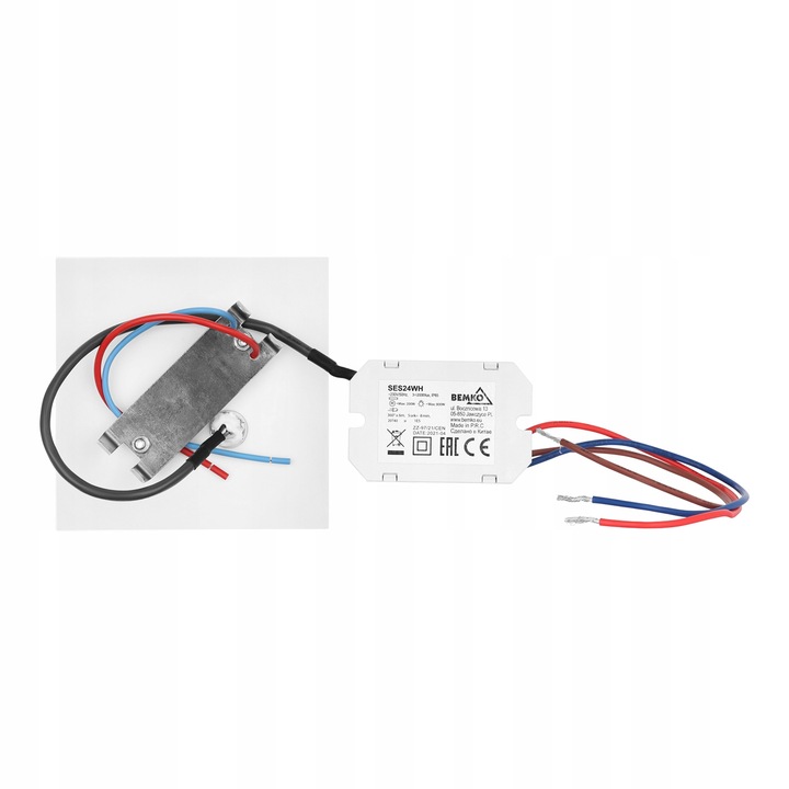 Oprawa schodowa LAMPKA z CZUJNIKIEM RUCHU ZMIERZCHU LED 230V CZARNA ZIMNA