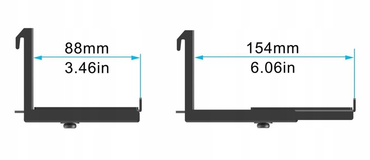 Uchwyt do Głośnika typu Soundbar pod i nad Telewizor Uniwersalny