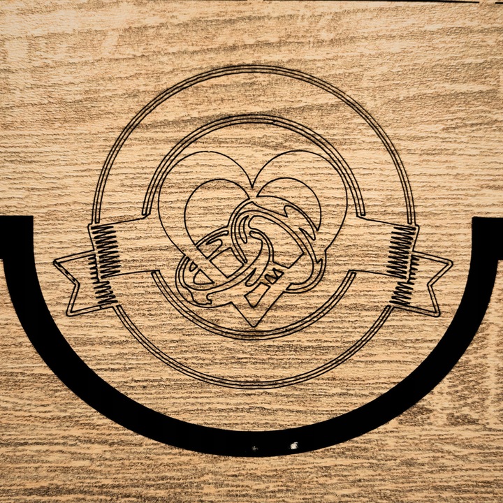 DREWNIANE PUDEŁKO NA WINO ŚLUB SKRZYNIA Z GRAWEREM PREZENT WESELE