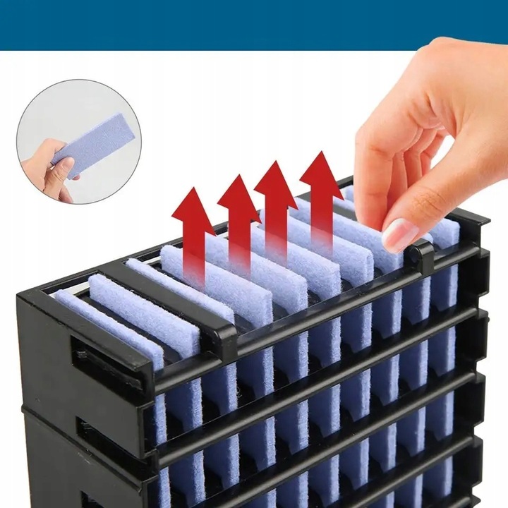 KLIMATYZATOR PRZENOŚNY 3W1 OCZYSZCZACZ NAWILŻACZ KLIMATYZER USB NA WODĘ