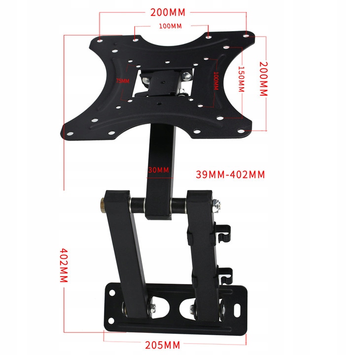 UCHWYT DO TELEWIZORA 32-55" WIESZAK UNIWERSALNY REGULOWANY DO KAMPERÓW