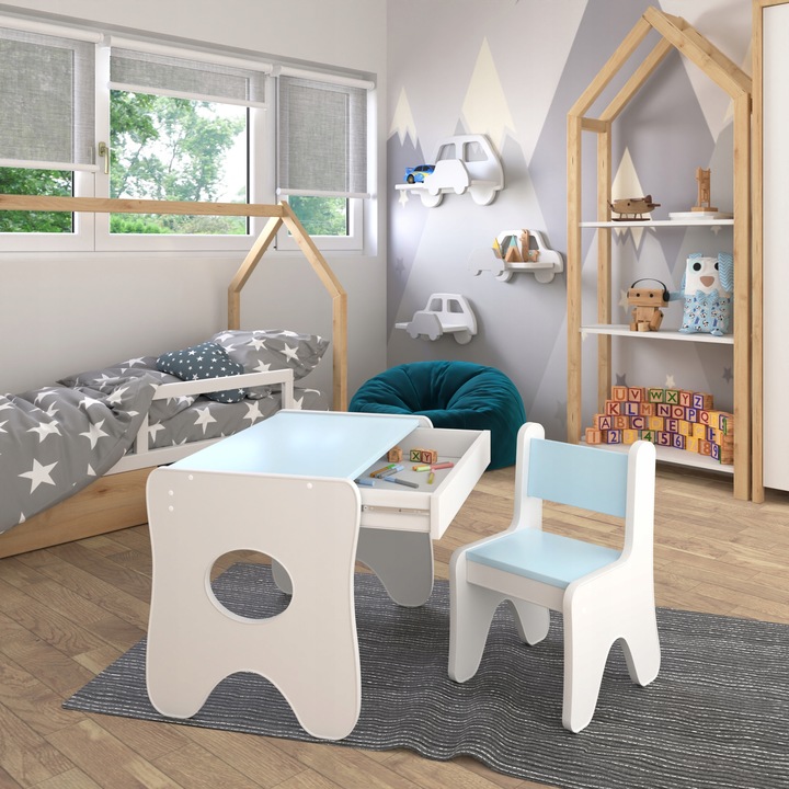 Stolik i krzesełko z szufladą Różne kolory