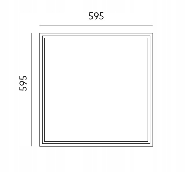 Panel Sufitowy Podtynkowy LED Plafon Kaseton Montaż Armstrong 60x60