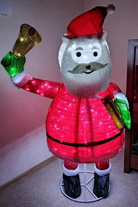 ŚWIĘTY MIKOŁAJ OZDOBA 180 cm 200 LED IP44 TIMER