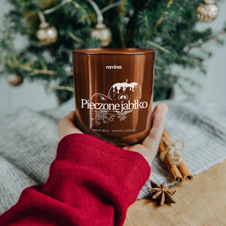 RAVINA świeca Pieczone Jabłko świąteczny zapach świąt korzennych jabłek