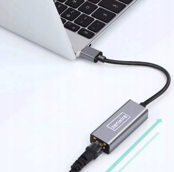 Przejściówka Adapter Karta Sieciowa USB 3.0 Ethernet RJ45 do laptopa LAN