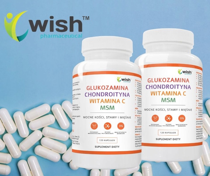GLUKOZAMINA CHONDROITYNA MSM WITAMINA C Stawy 240k