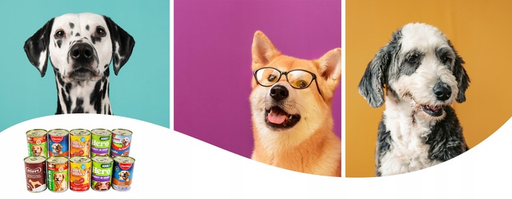 Karma mokra dla psa Puszka Duży Pakiet Mieszany Mix smaków 20 szt x