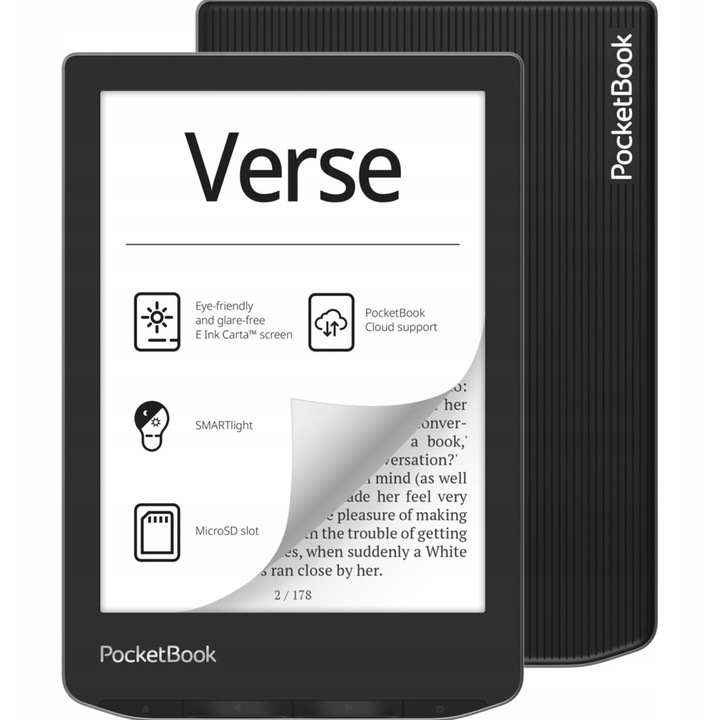 Czytnik Ebook Tablet PocketBook Verse 629 8 GB E-Ink 6 Cali Szary