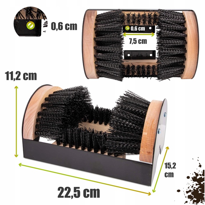 CZYSZCZAK CZYSZCZARKA DO BUTÓW ROBOCZYCH WYCIERACZKA przykręcana SULPO