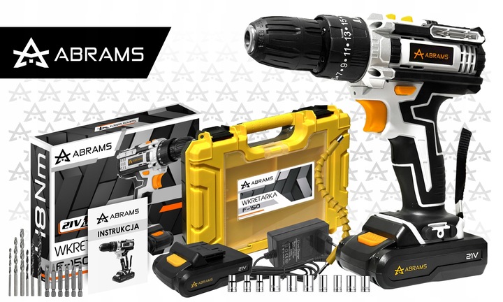 WIERTARKO WKRĘTARKA AKUMULATOROWA UDAROWA 2X AKU 21V WALIZKA WYDAJNA