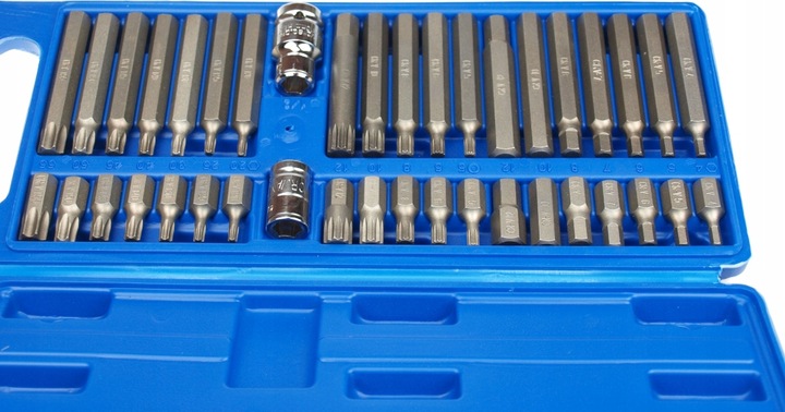ZESTAW BITÓW IMBUS - TORX - SPLINE - KLUCZE 40 EL.