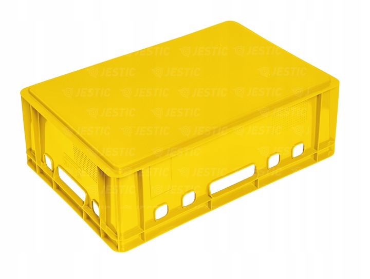 SKRZYNKA POJEMNIK EURO E2 ŻÓŁTA PLASTIKOWA MOCNA