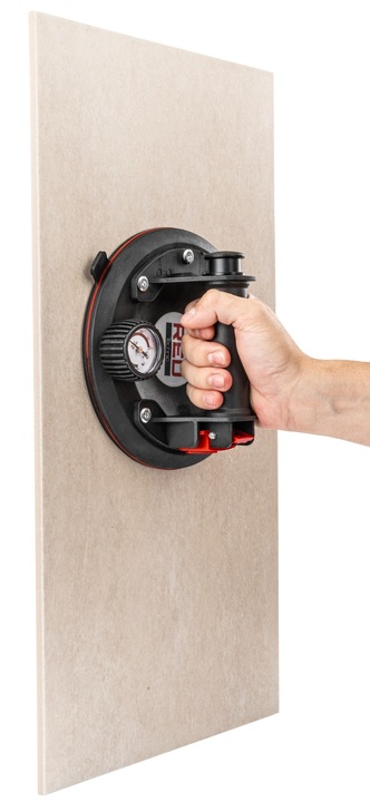 PRZYSSAWKA PRÓŻNIOWA DO PŁYTEK UCHWYT Z POMPKĄ MANOMETREM GLAZURY SZYB