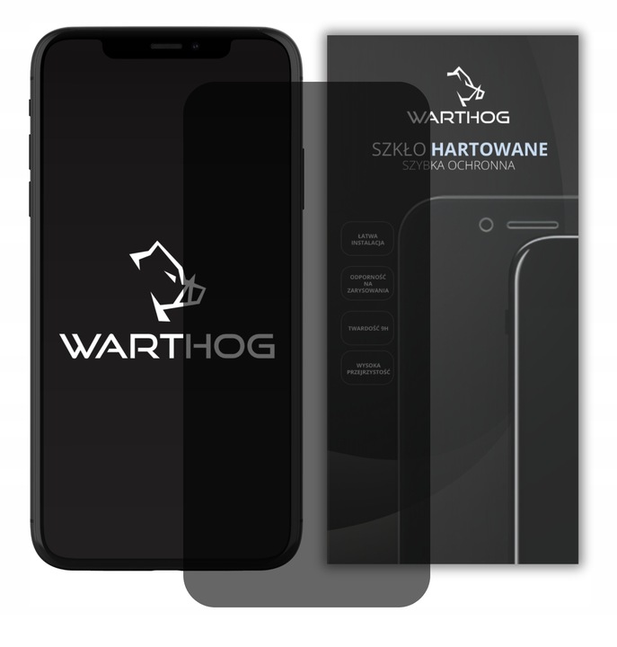 Szkło hartowane prywatyzujące Warthog do Apple iPhone 15 Pro 2 szt EZ Fit