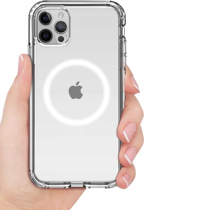 Etui Do iPhone 11 Pro +Szkło 9H WZMACNIANE 360° do MAGSAFE CLEAR CASE