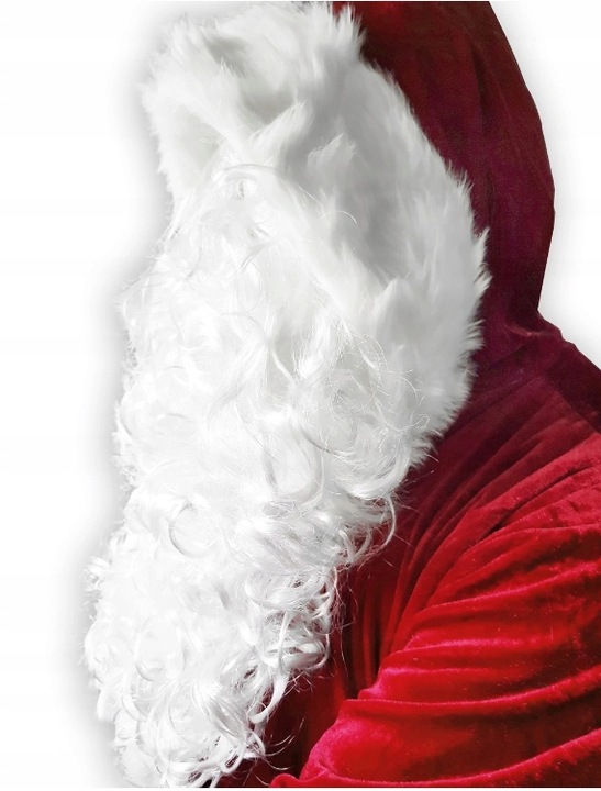 WELUROWY KOSTIUM STRÓJ MIKOŁAJA BURGUND SAKWA NA CUKIERKI +LIST 10el