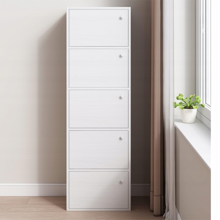 NOWOCZESNA POJEMNA KOMODA SZAFKA DUŻA BIAŁA SKANDYNAWSKI RETRO LOFT 5