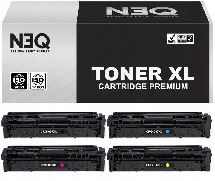 4x TONER CRG-067 XL DO CANON MF657Cdw MF655Cw MF655Cdw MF651Cw CRG-067H